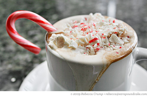 christmas peppermint hot chocolate